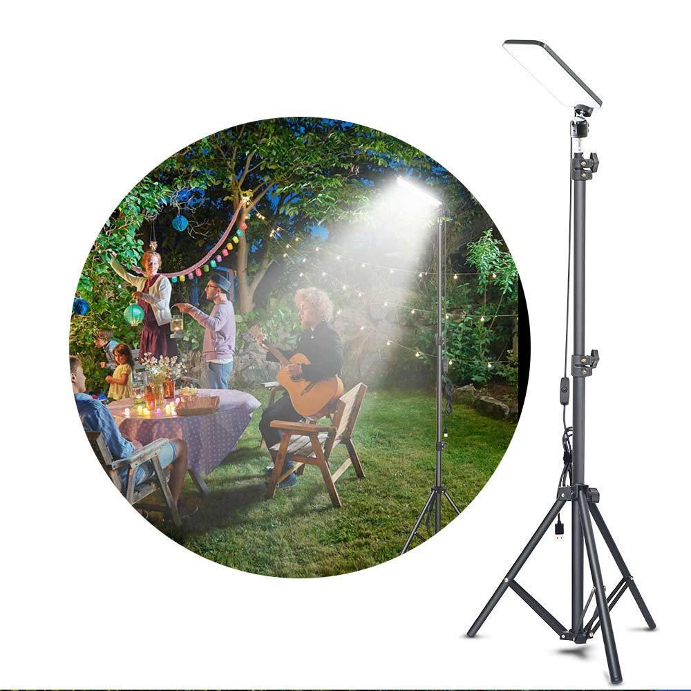 Camping Light LED Rechargeable Outdoor Tent Light USB 5V Power Supply 1.8 Meter Telescopic Pole