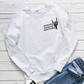 Mental Health Matters letter printed hoodie
