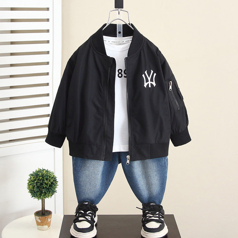 Boys Autumn Baseball Jacket