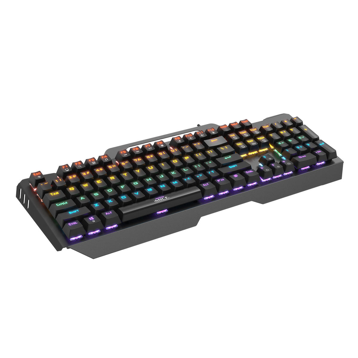 Wired RGB Chicken Eating Green Axis Mechanical Esports Metal Gaming Keyboard