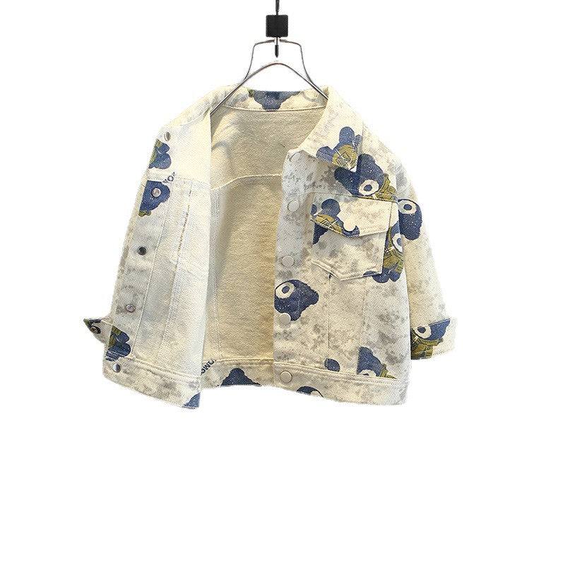 Boys' Spring Autumn Open Front Cardigan Jacket