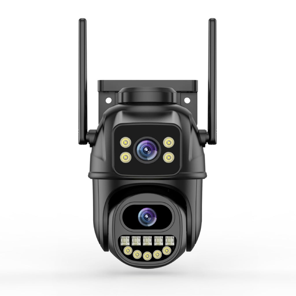 Dual screen wireless 360 degree mobile remote outdoor WiFi monitoring camera