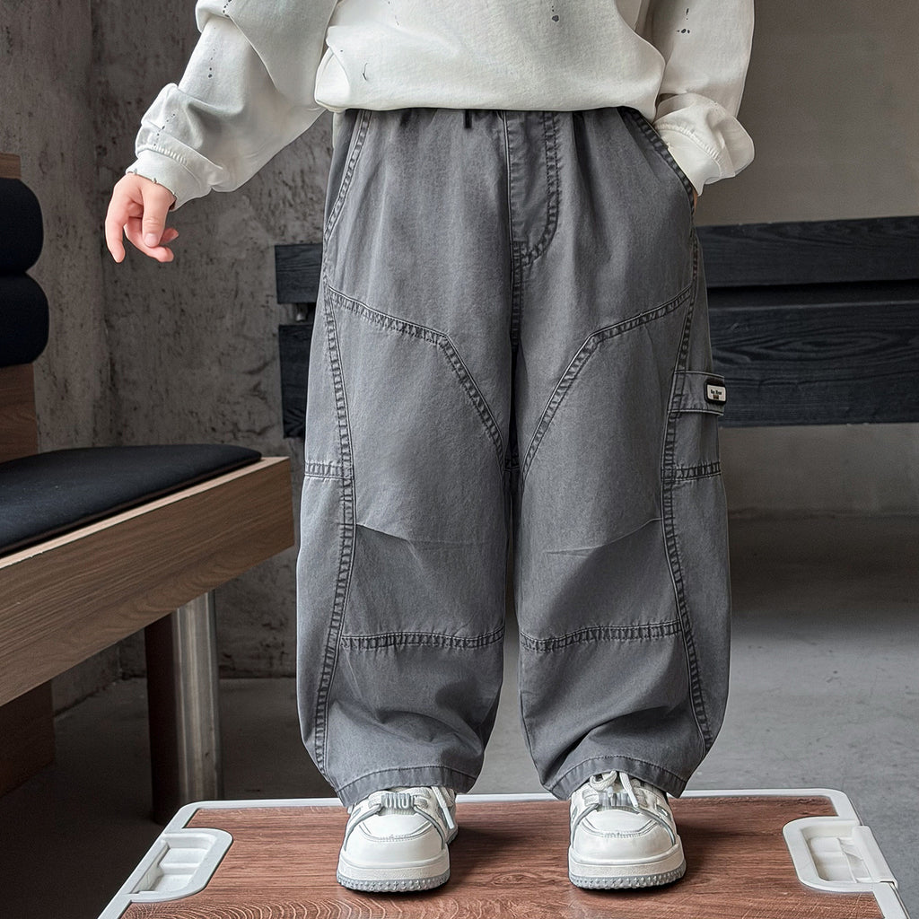 Boys' Khaki Cargo Pants