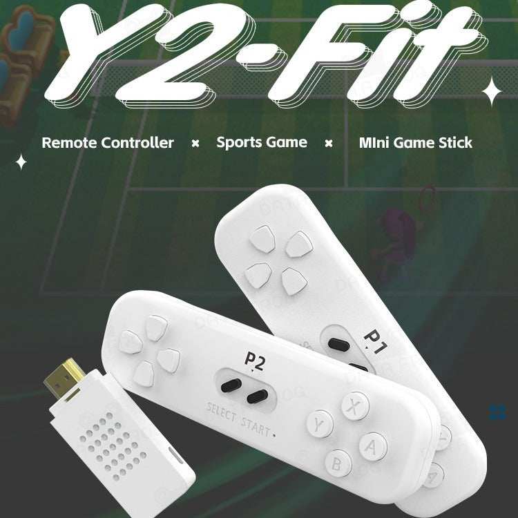 Consola de Jogos de TV Doméstica Y2 FIT Versão Atualizada Interativa com Jogos de Corrida e Corte de Frutas