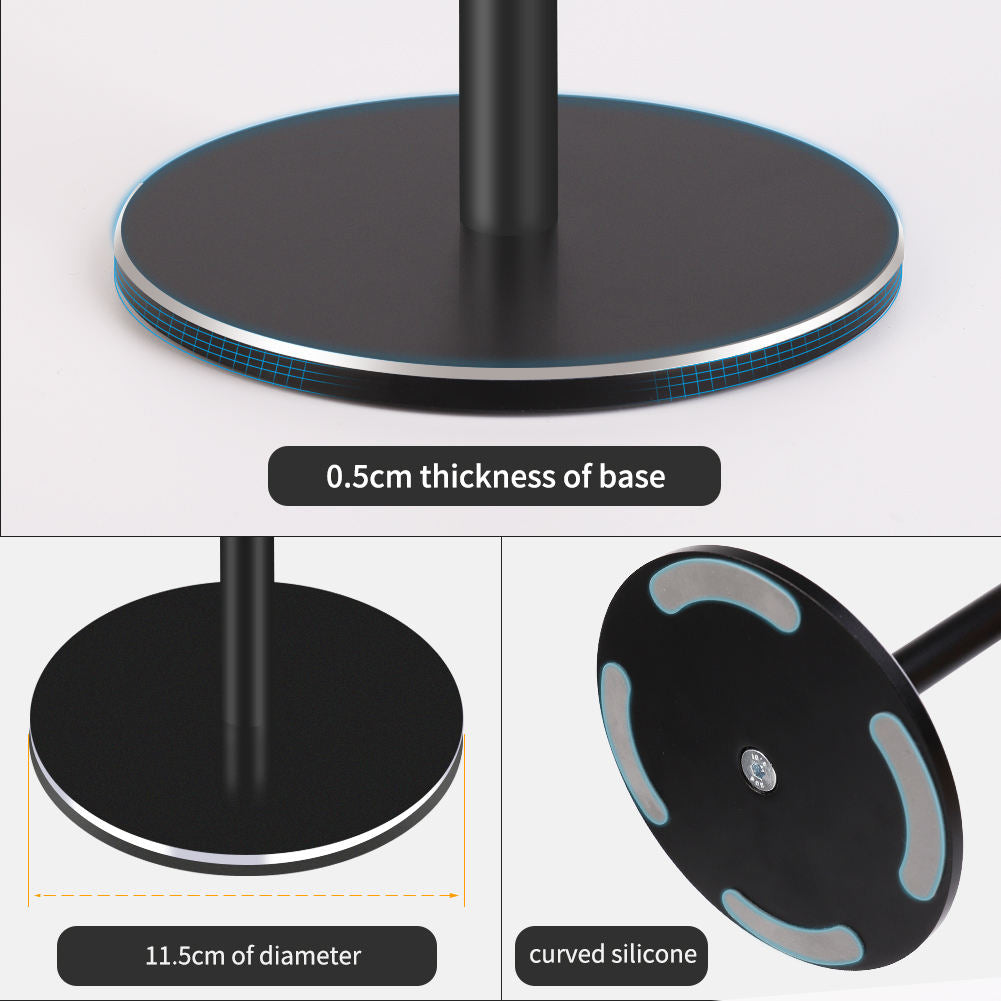 Suporte de mesa ajustável em altura e ângulo para tablet e telemóvel em alumínio