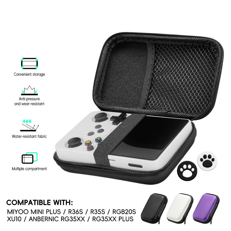 EVA hard shell bag suitable for R35S/R36S handheld game console protection bag video game console accessory storage bag