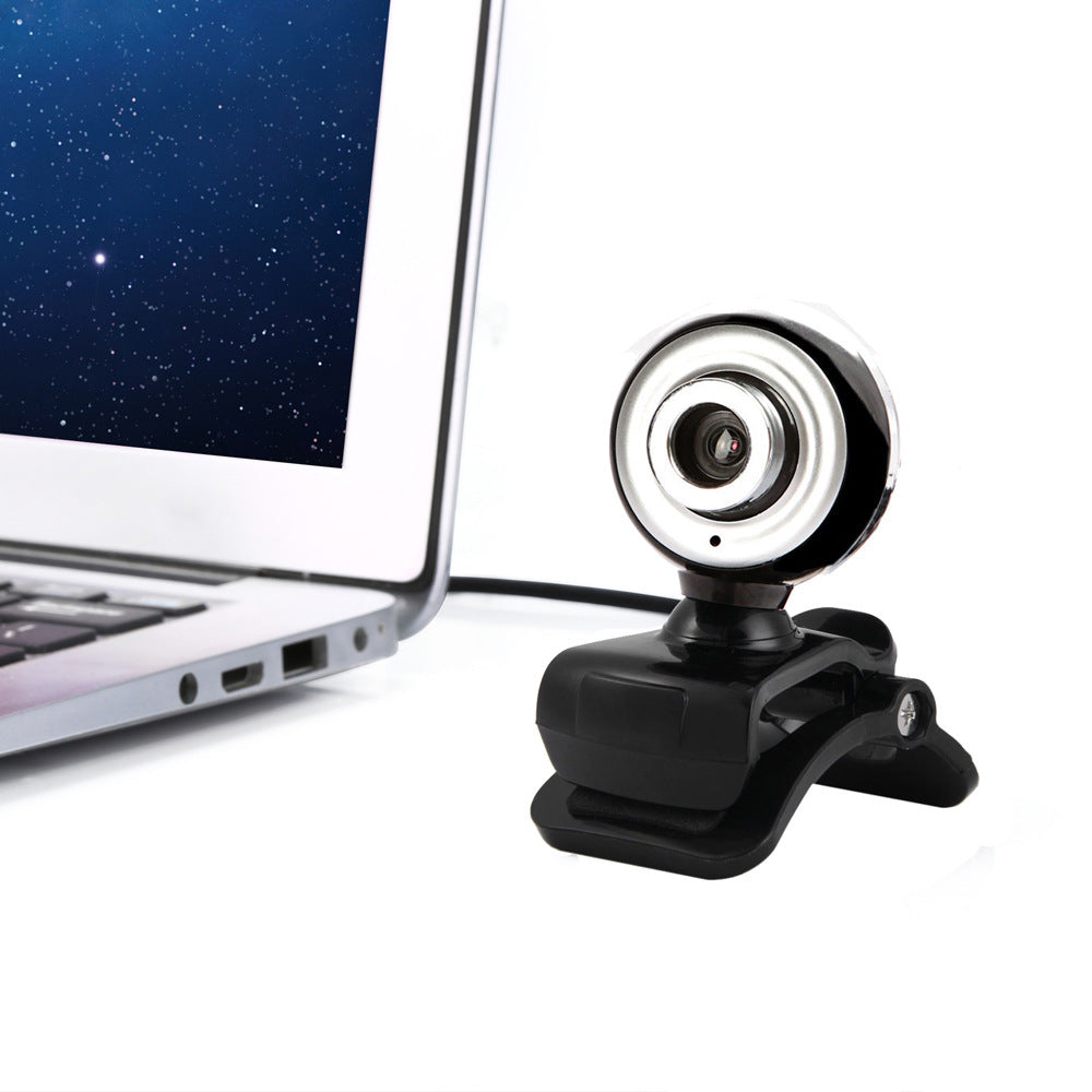 Curso online com câmara de alta definição 480P e microfone com isolamento de som integrado para gravação de vídeo