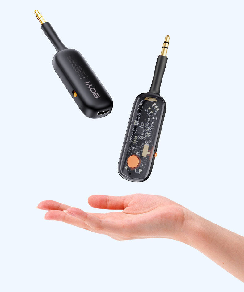 Adaptador Bluetooth 5.3 para Carro com Navegação 2-em-1 – Auscultadores e Transmissor