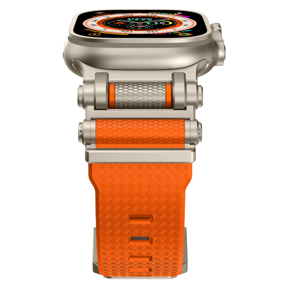 Fita em Fibra de Carbono e Silícone para Apple Watch e Samsung Ultra