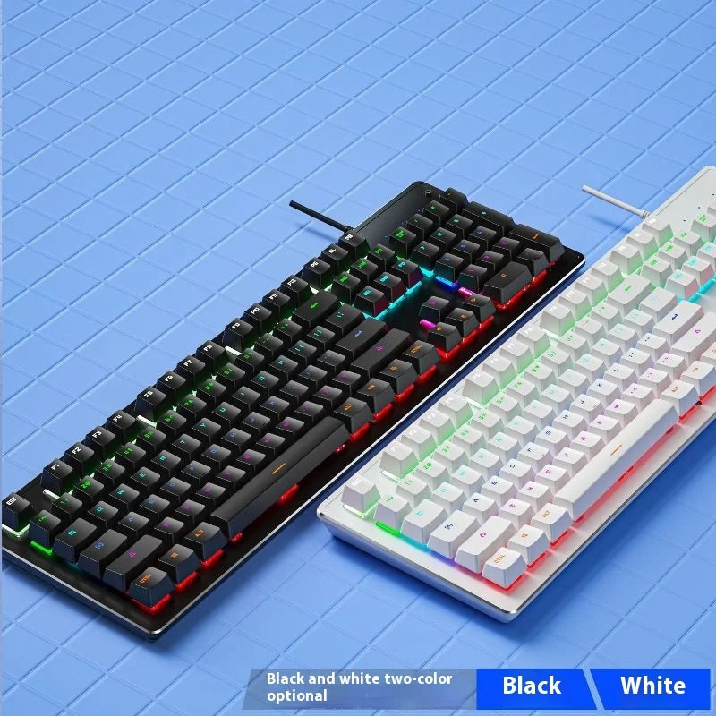 Cracked K880 Hot Swappable Mechanical Keyboard, Esports Gaming, Green Switch Office Computer Keyboard, Wired Mechanical Keyboard