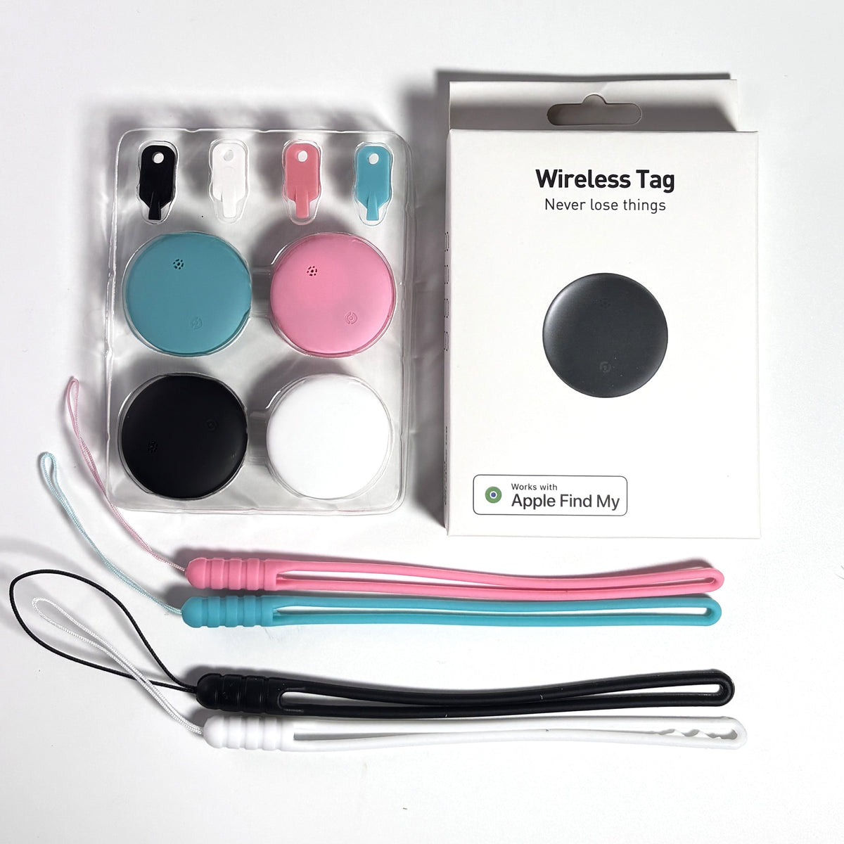 Waterproof Anti-Lost Tracker Compatible with Find My for Pet Locator, Alternative to Airtag