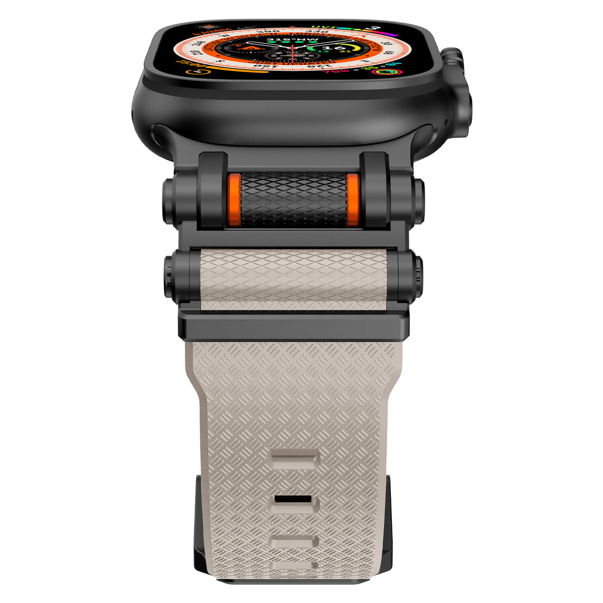 Fita em Fibra de Carbono e Silícone para Apple Watch e Samsung Ultra