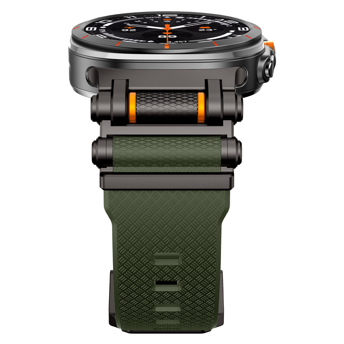 Fita em Fibra de Carbono e Silícone para Apple Watch e Samsung Ultra