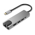 Type-C docking station, Type-C to 4K HDMI, Gigabit Ethernet, USB 3.0 hub, all-in-one