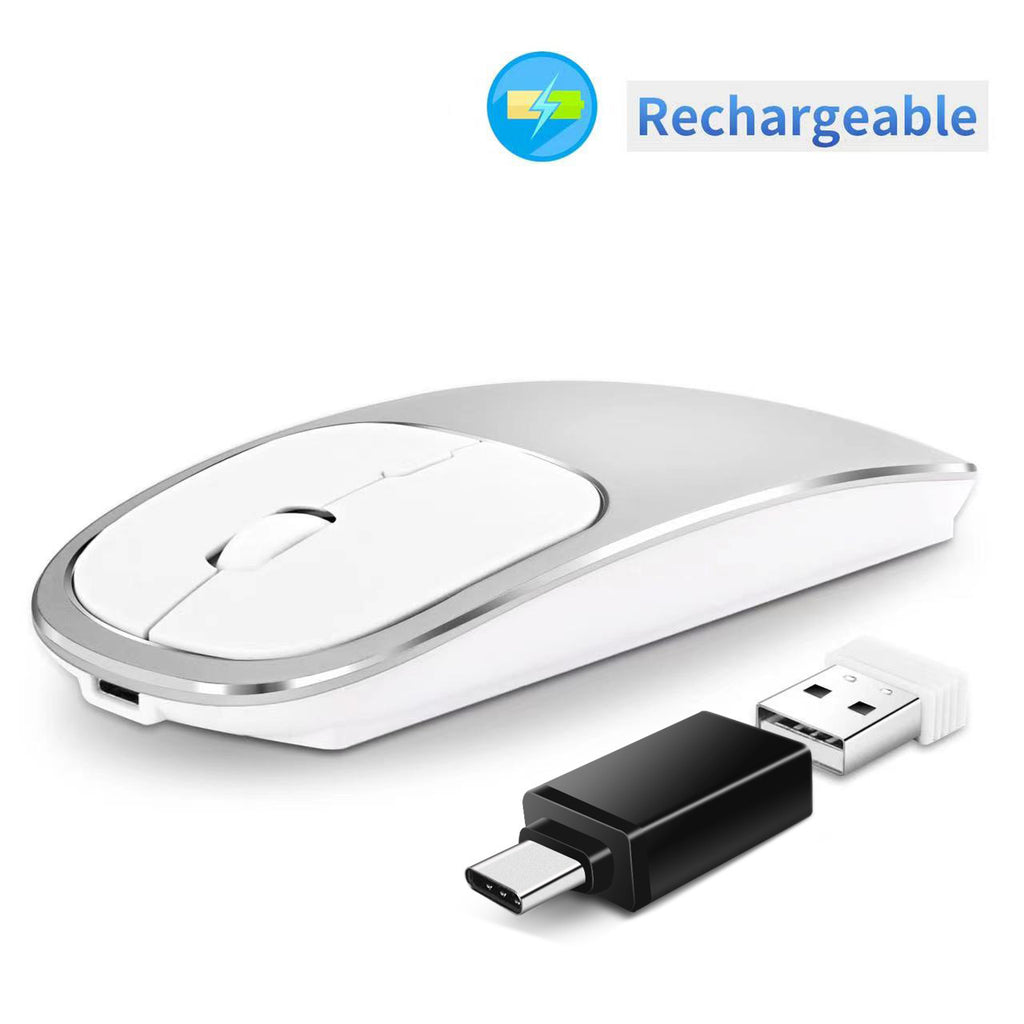 Wireless Silent 2.4G Charging Mouse Portable for Desktop and Laptop Office Use