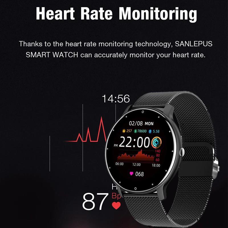 Smart Watch Heart Rate Blood Pressure Sleep Monitor Smart Fitness Band ZL02D Waterproof Smart Sports Watch