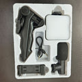 Desktop Beauty Fill Light with Microphone Set, DSLR Conference Light, Handheld Photography Light with Microphone