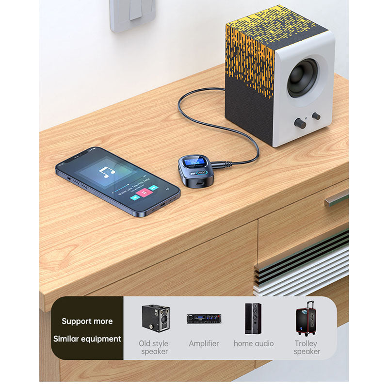 Bluetooth 5.3 adapter T68 2-in-1 Bluetooth audio receiver and transmitter, music receiver, Bluetooth transmitter