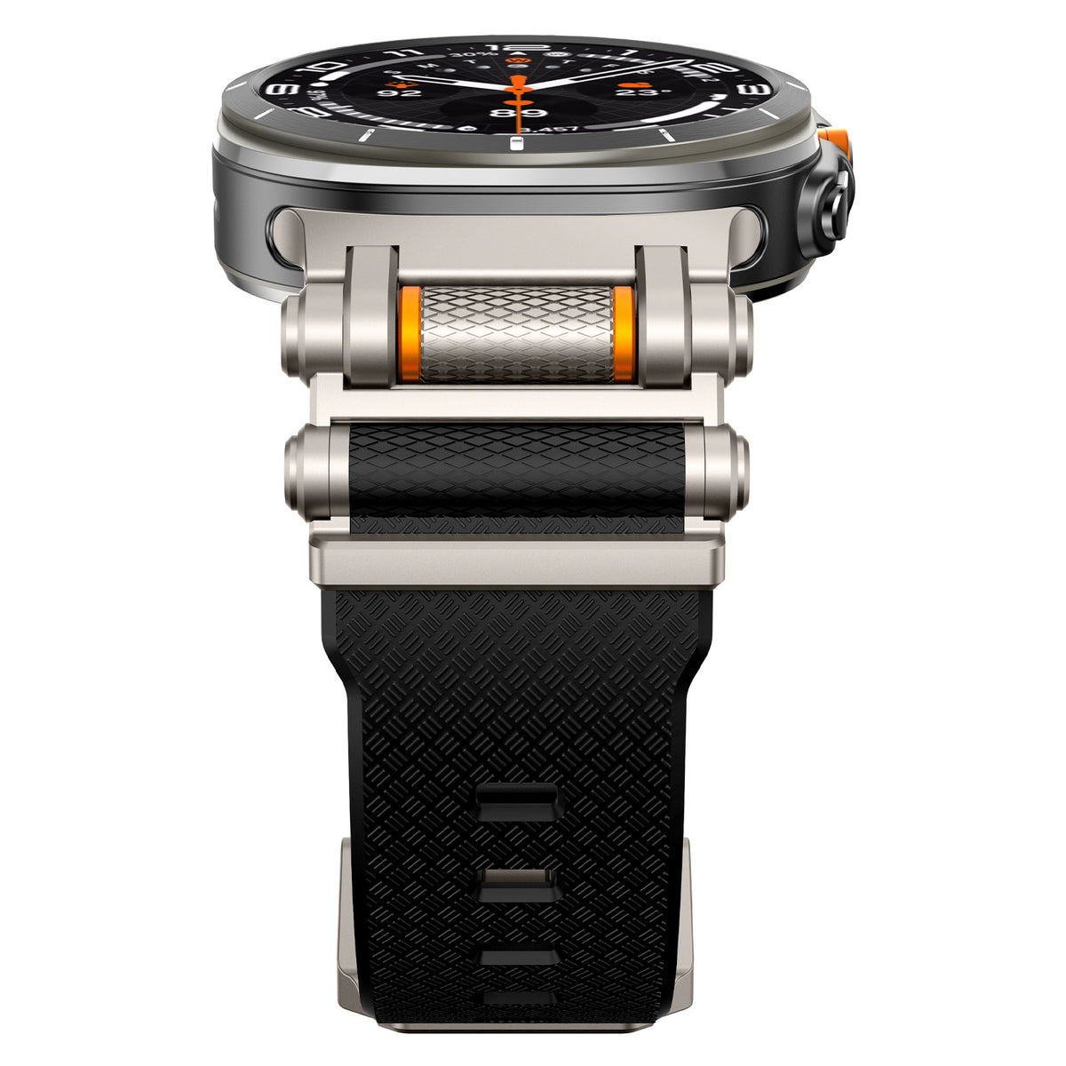 Fita em Fibra de Carbono e Silícone para Apple Watch e Samsung Ultra