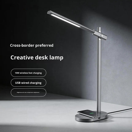 Rechargeable Wireless Charging Desk Lamp Space Grey