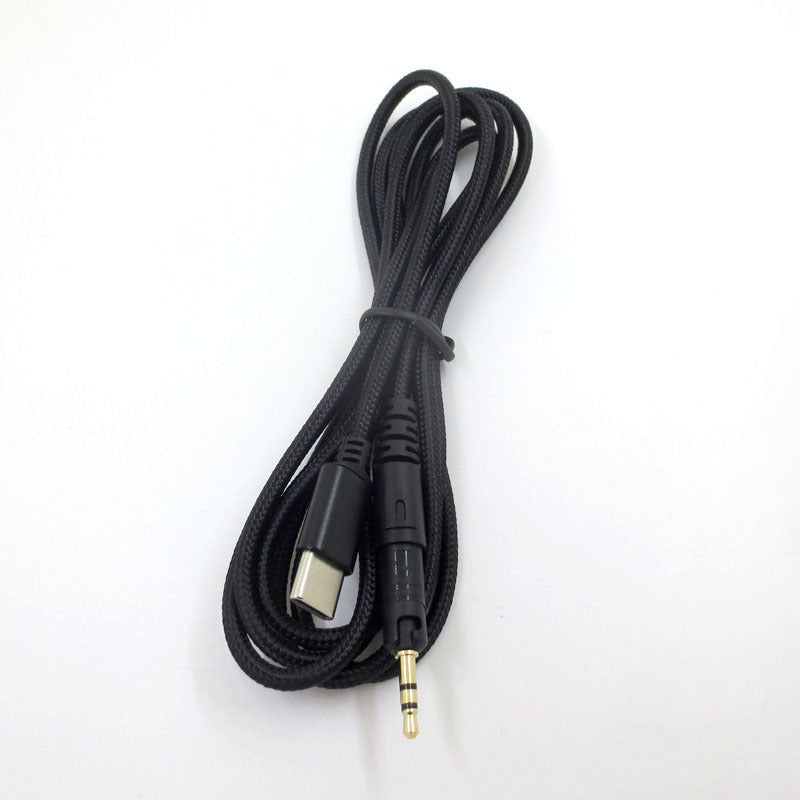 Aplicável ao cabo de áudio tipo C para auscultadores Laotie M40X ATH-M50X M60X M70X