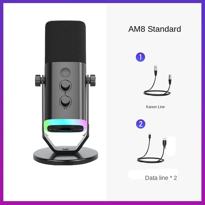 Condenser Microphone for Computer Live Streaming, Karaoke Recording, and Audio Pickup; Universal Capacitor Mic for Mobile Phone, Karaoke Singing, and Gaming