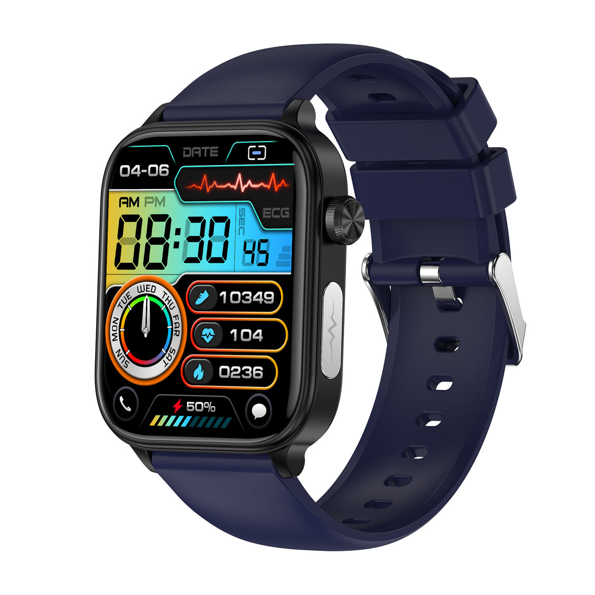 New ET570 smartwatch with ECG electrocardiogram, Bluetooth calling, and micro-physical examination functions for uric acid, blood lipids, and blood glucose.