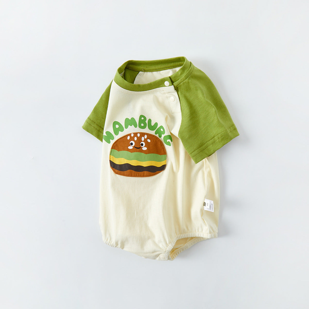Cartoon Romper Summer New Baby Short Sleeve Bodysuit Infant Onesie