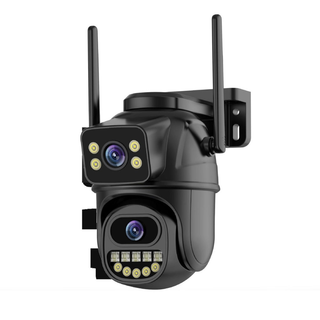 Dual screen wireless 360 degree mobile remote outdoor WiFi monitoring camera
