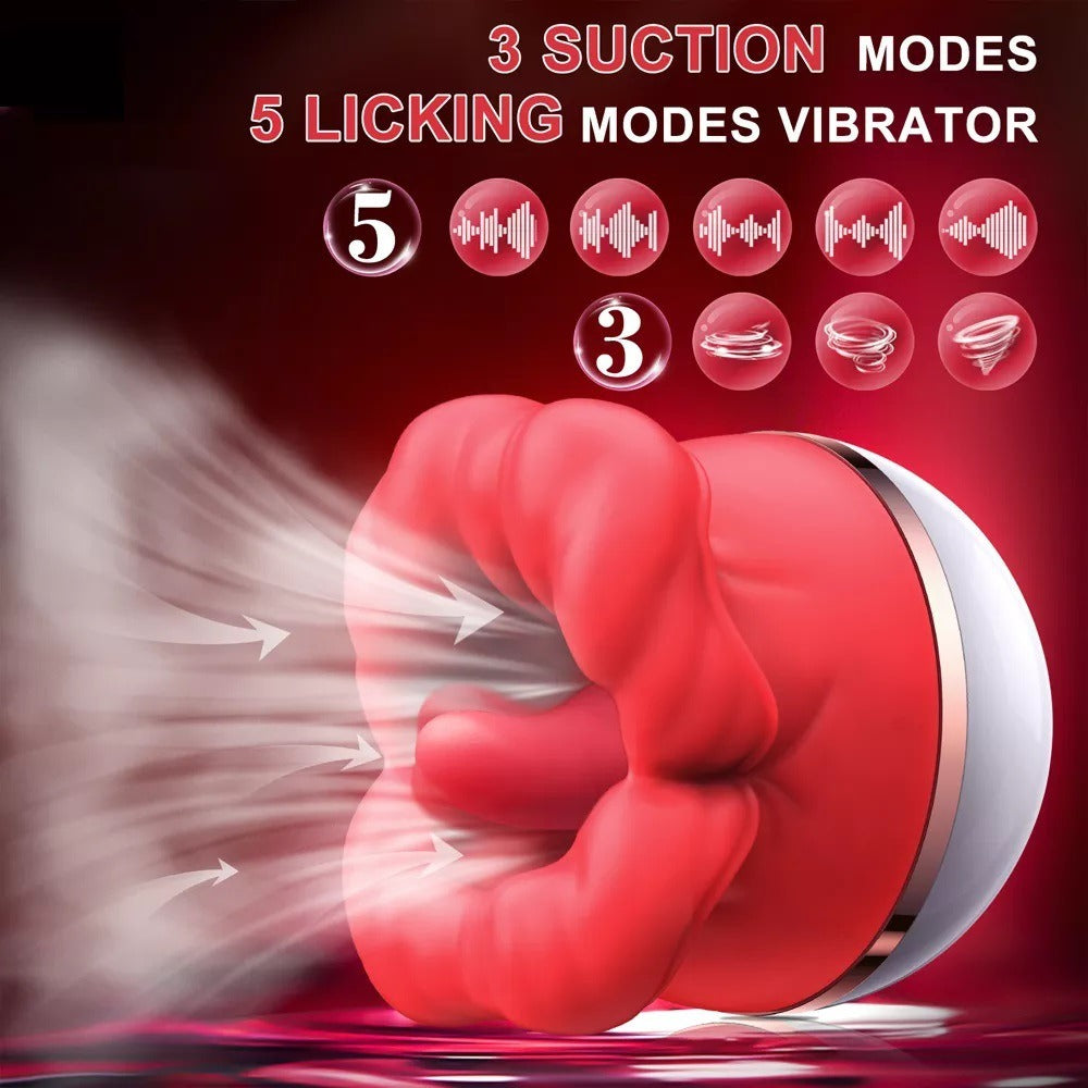 Automatic Suction and Tongue Vibrator — Rechargeable | Adults (+18)