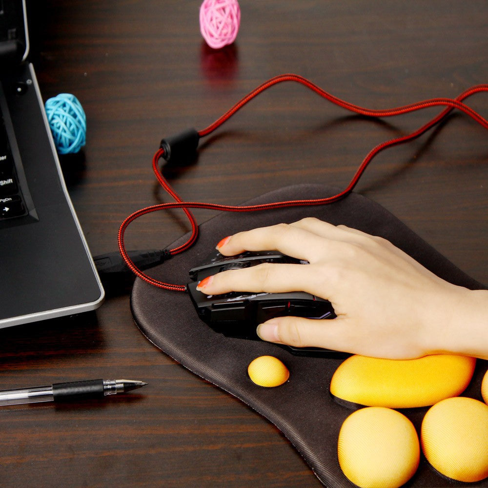 HXSJ Flow Crack Gaming Mouse Colorful Luminous 7D Gaming Mouse