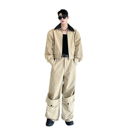 conjunto casaco e calcas cargo