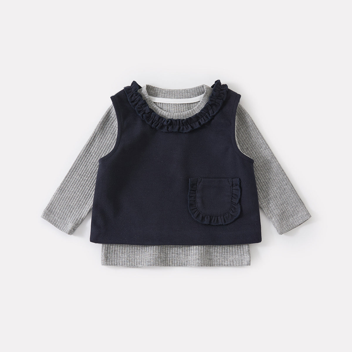 Checkered Diaper Cover and Wide Leg Pants Set