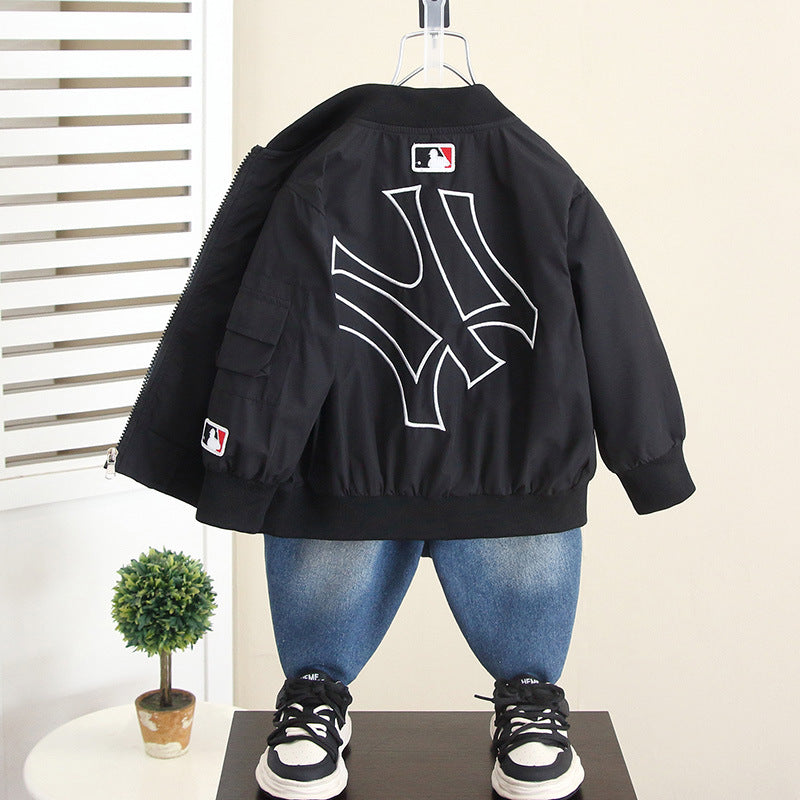 Boys Autumn Baseball Jacket