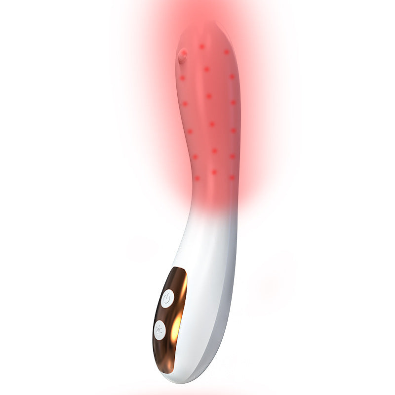 Vibrador com Terapia de Infravermelhos e Calor — Luz Vermelha | Silicone | Adultas (+18)