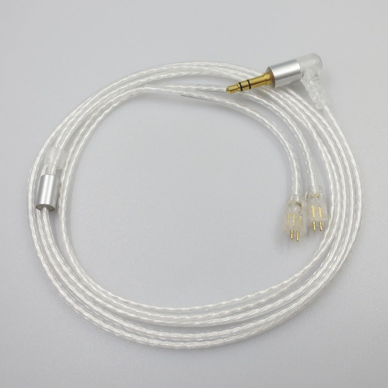 IE80S Fever Single Crystal Copper Silver-Plated Earphone Upgrade Cable