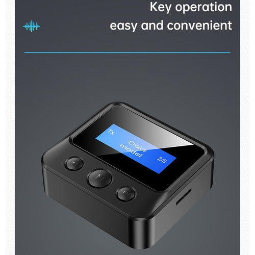 Adaptador Bluetooth 5.0 Áudio 2-em-1 com Ecrã – Transmissor e Recetor