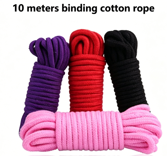 Corda de Bondage em Algodão para Casais — 5m ou 10m | SM Adultos (+18)