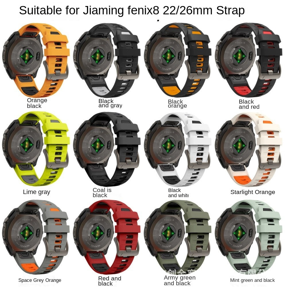 Silicone Band for Garmin Fenix 8 | 43/47/51mm | Quick-Release