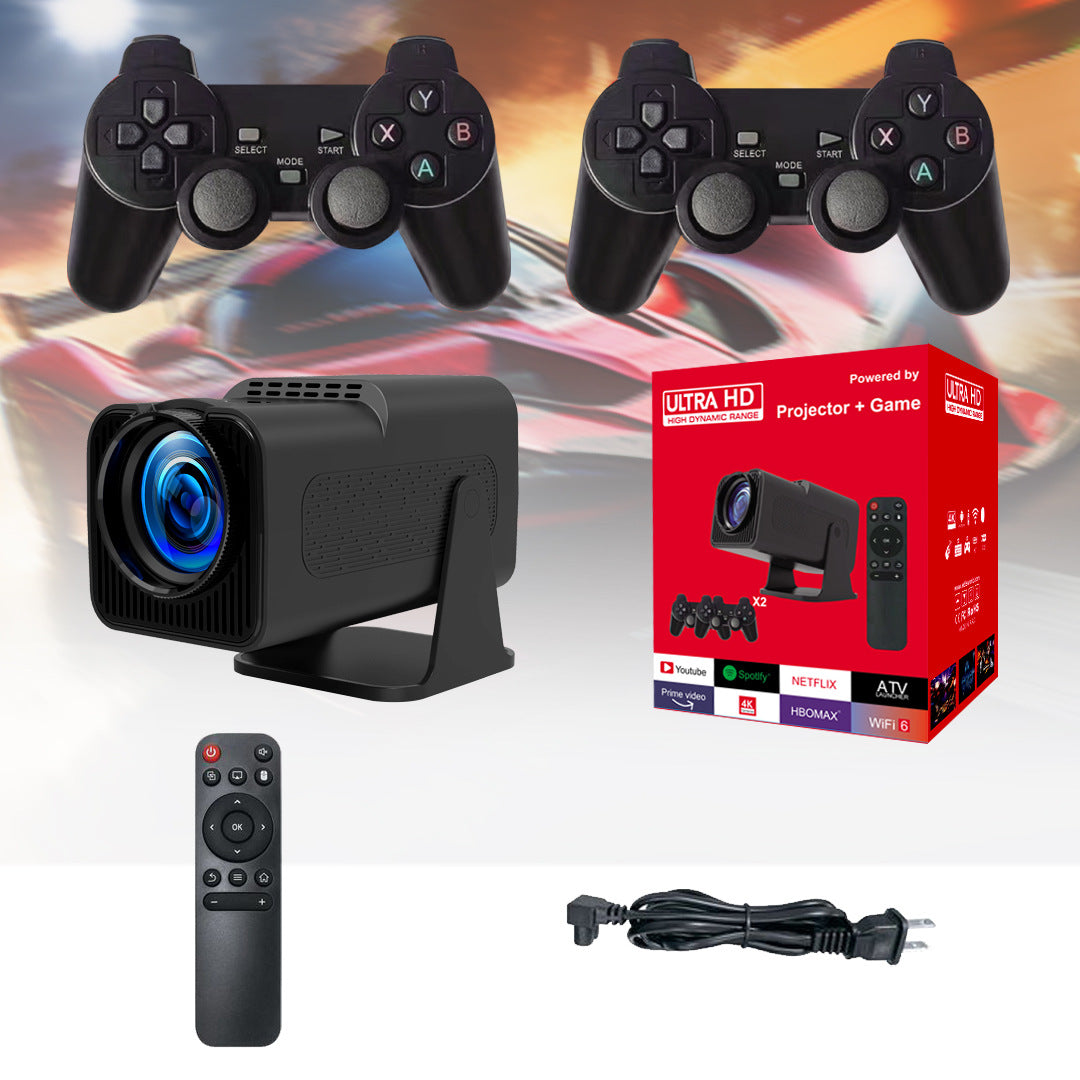 MP3 Games 32GB F600 Projector Portable Wireless 4K Full HD Video LCD 1080P Home Android 180 Degrees Pk HY320 Outdoor Projector