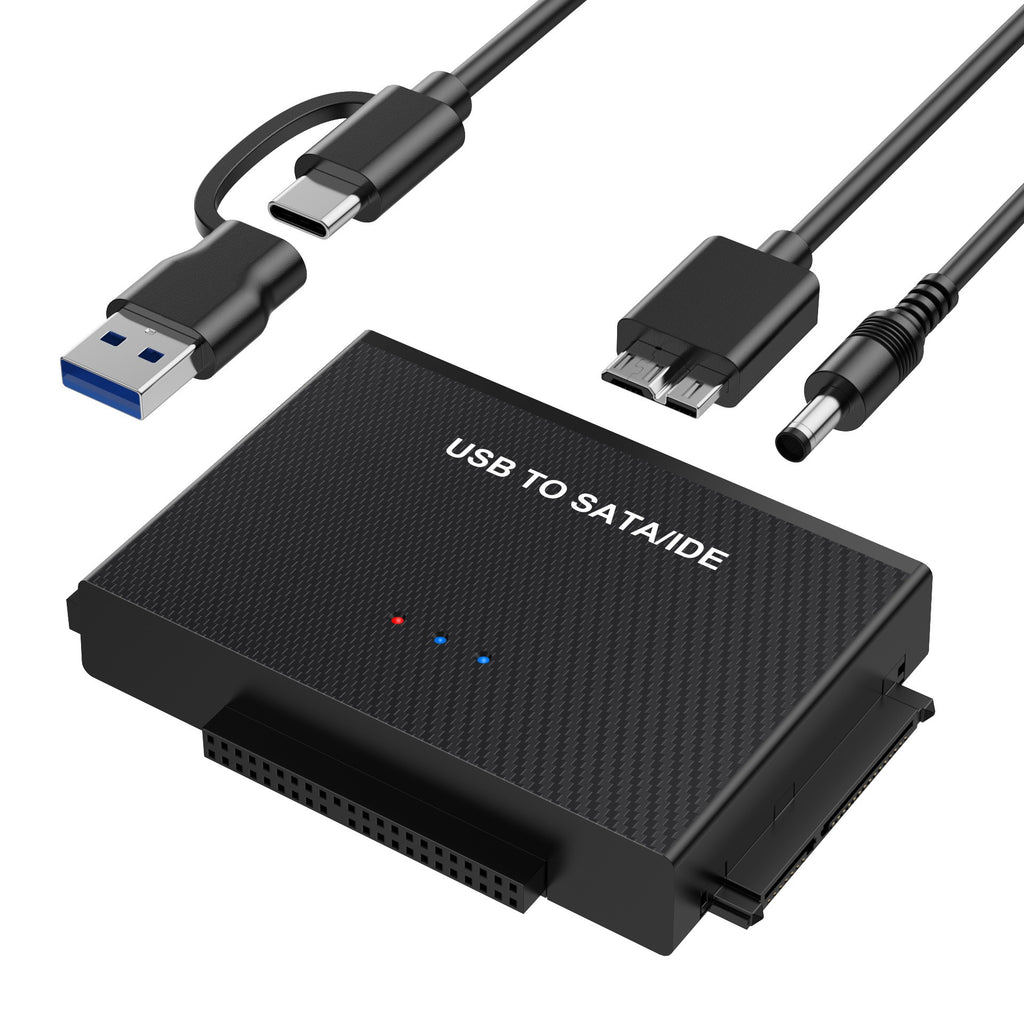 USB 3.0 hard drive adapter, USB 3.0 to SATA IDE easy drive cable, 2.5-inch/3.5-inch adapter cable