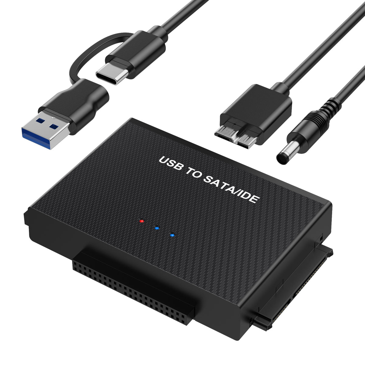 USB 3.0 hard drive adapter, USB 3.0 to SATA IDE easy drive cable, 2.5-inch/3.5-inch adapter cable