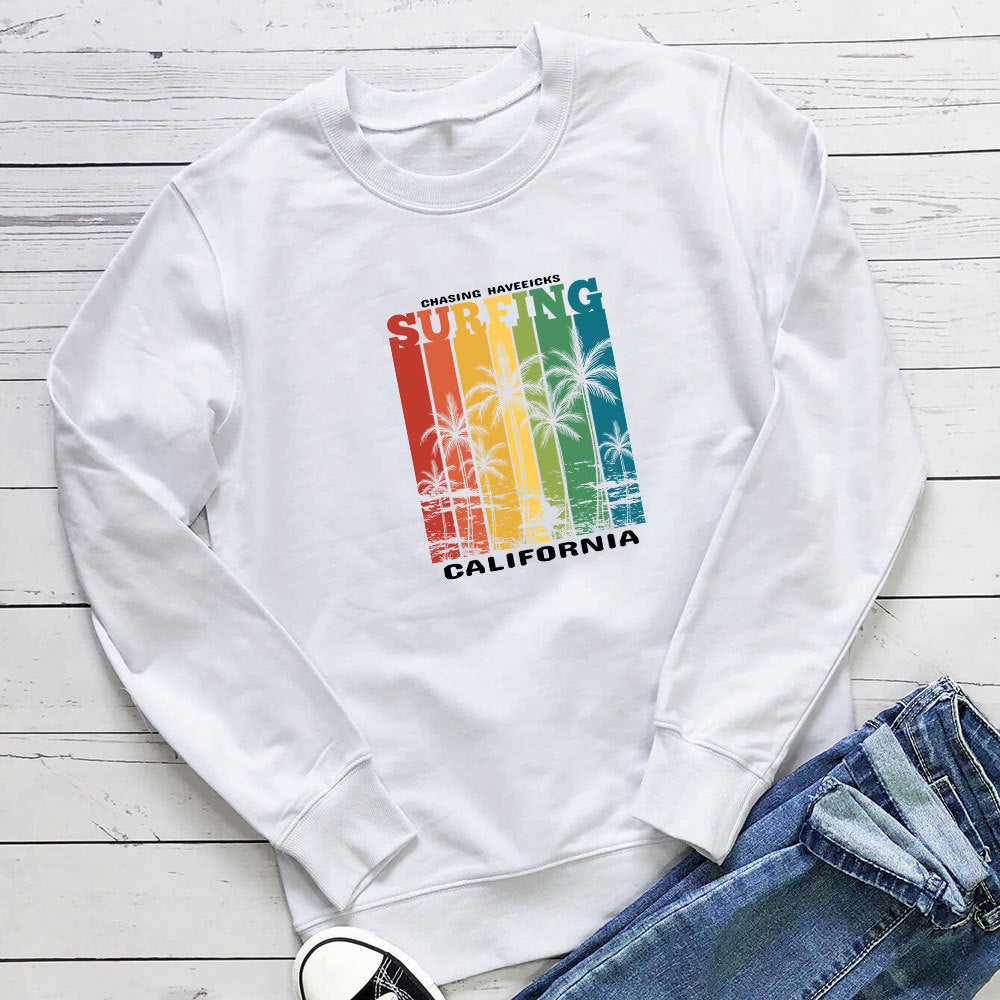 Holiday round neck long sleeved hoodie