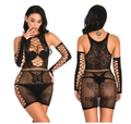Sexy Lace Babydoll with Sleeves — 4 Colors | One Size | Adults (+18)
