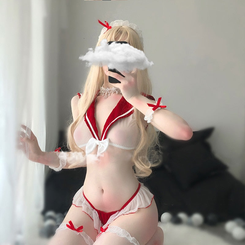 Sexy Lace JK Sailor Cosplay Costume — 3 Colors | One Size | Adults (+18)