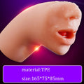 3D Male Masturbator — Mouth and Deep Throat | Medical-Grade Silicone | Adults (+18)