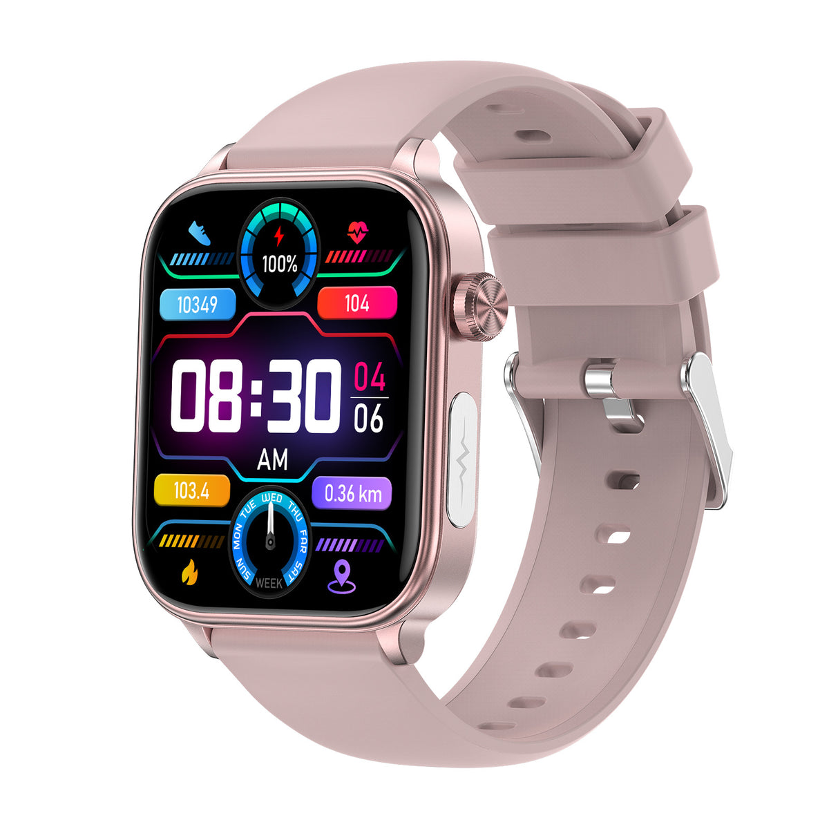 New ET570 smartwatch with ECG electrocardiogram, Bluetooth calling, and micro-physical examination functions for uric acid, blood lipids, and blood glucose.
