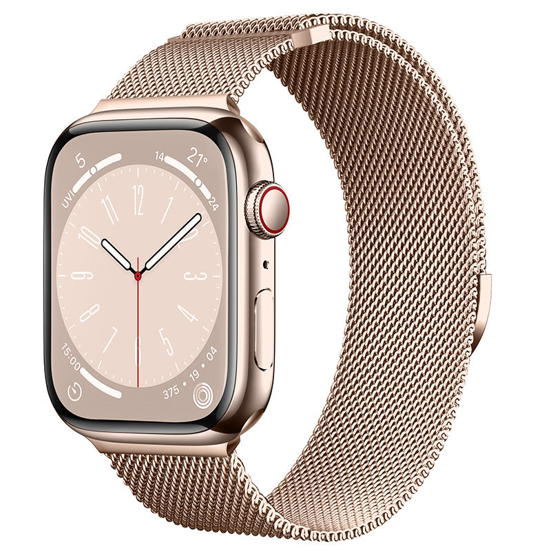 Bracelete Milanesa Magnética para Apple Watch — Aço Inox | 10 Cores | 38 a 49mm