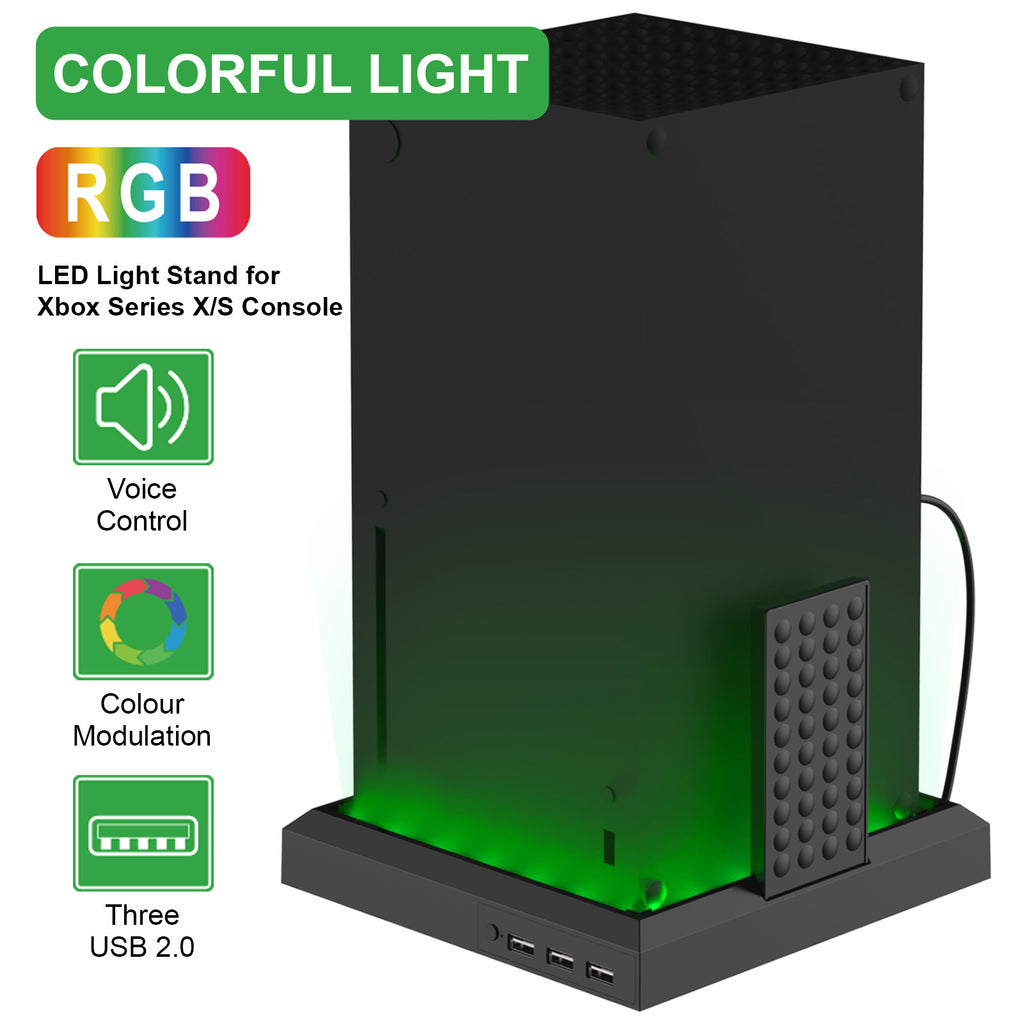 XBOX Series X/S controller, console, ambient lighting effect, RGB seven-color luminous base, gaming peripheral accessories