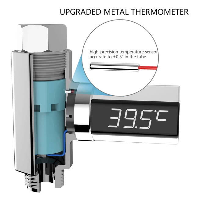 Warm Source LED Water Thermometer for Kids Bath, Baby Bath Temperature Tester, Shower Thermometer, Temperature Sensor